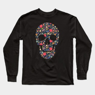 Halloween Skull Long Sleeve T-Shirt